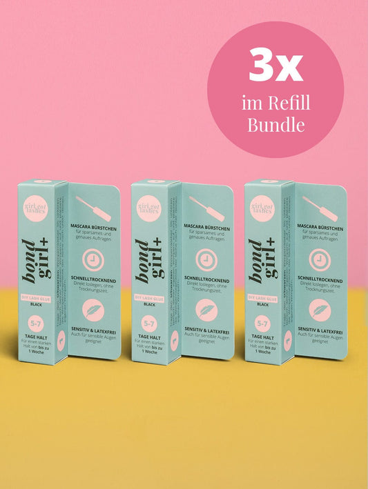 BOND GIRL+ – Wimpernkleber schwarz (3er Pack)